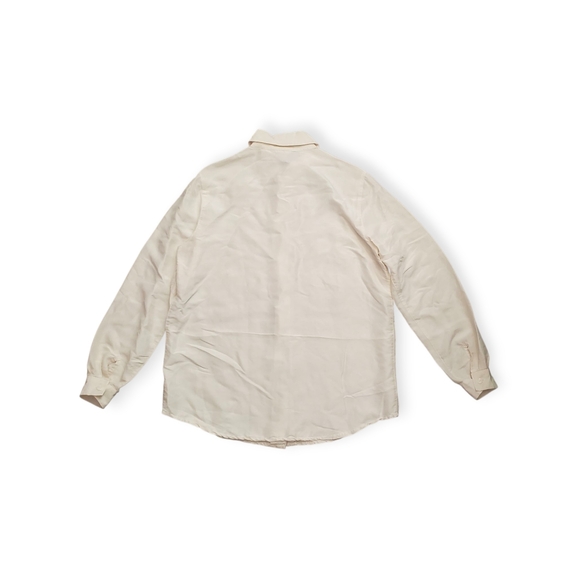 christie & jill Tops - Elegant Cream Women's 100% Silk Blouse